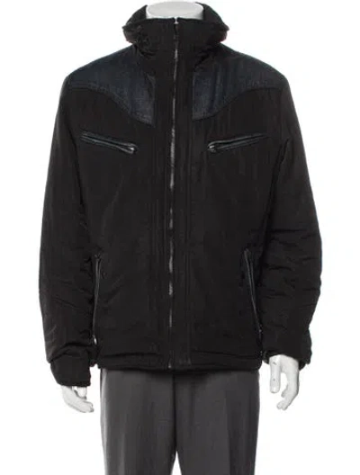 Pre-owned Diesel Graphic Print Windbreaker In Black