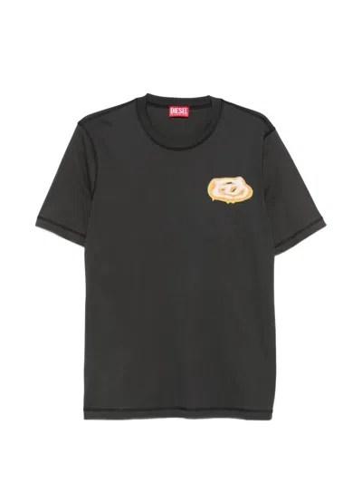 Diesel Graphic T-shirt In Gray