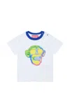 Diesel Graphic-print Press-stud T-shirt In White