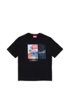 Diesel Graphic-print T-shirt In Black