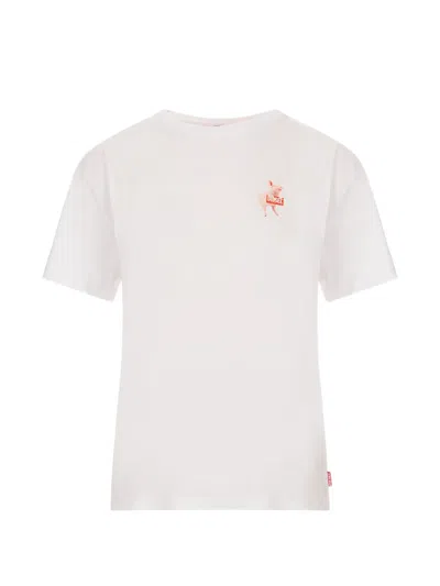 Diesel T-shirt In Cotone Con Stampa Logo In White
