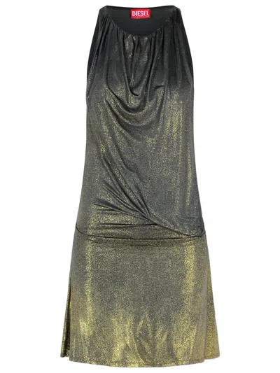 DIESEL DIESEL GRAPHITE ACETATE BLEND DRESS WOMEN