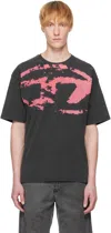 Diesel T-boxt T-shirt With Distressed Effect In 9xx
