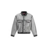 Diesel Gray Medium-light Skeleton Denim Trucker Jacket In Gray
