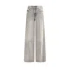 Diesel Flared Jeans 1978 D-akemi In Washed Gray In Gray