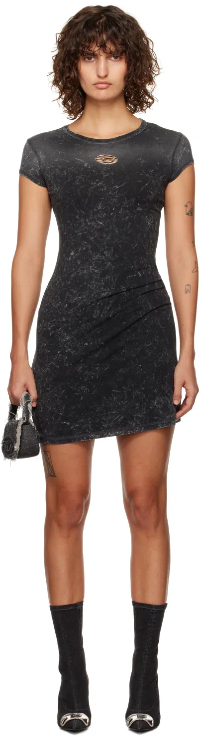 Diesel Gray D-angiel-p1 Minidress In 900