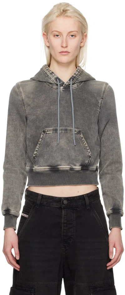 Diesel Gray D-angy Hoodie In 2