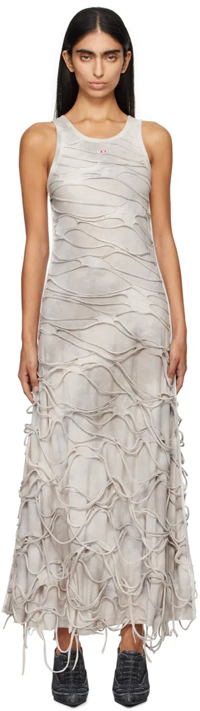 Diesel Gray D-jaral Maxi Dress In 9cj