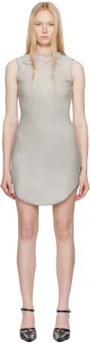 Diesel Gray D-yasmi Minidress In 97c