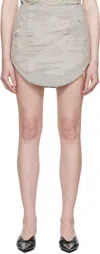 Diesel Gray De-ada-fsg Denim Miniskirt In 9dw