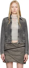 Diesel Jacket In Herringbone Denim In 02