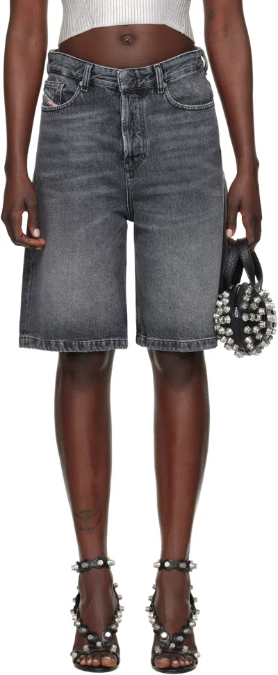 Diesel Gray De-sire-short Denim Shorts In 02