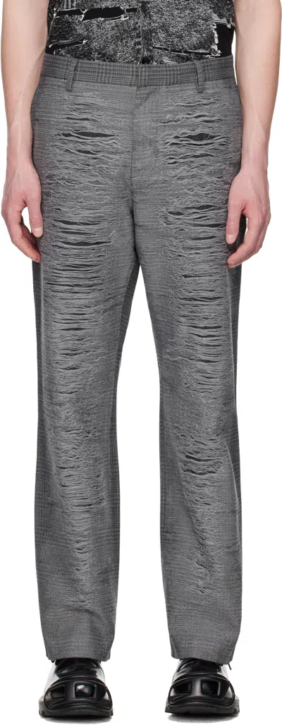 Diesel Gray P-boix Trousers In 9dwa