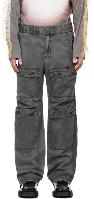 Diesel Grey P-danzel Cargo Trousers In 93r