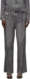 Diesel Gray P-fergy-a Lounge Pants In 02 Grey