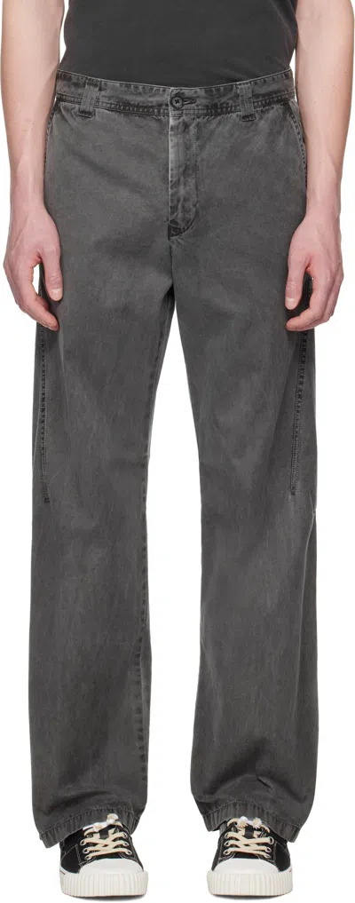 Diesel Gray P-franck-a Trousers In 93r