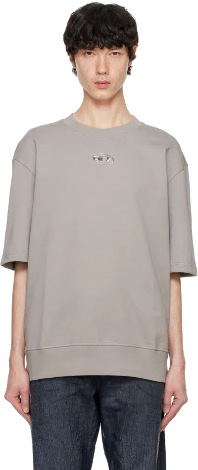 Diesel Gray S-cooling-l1 T-shirt In 9bx
