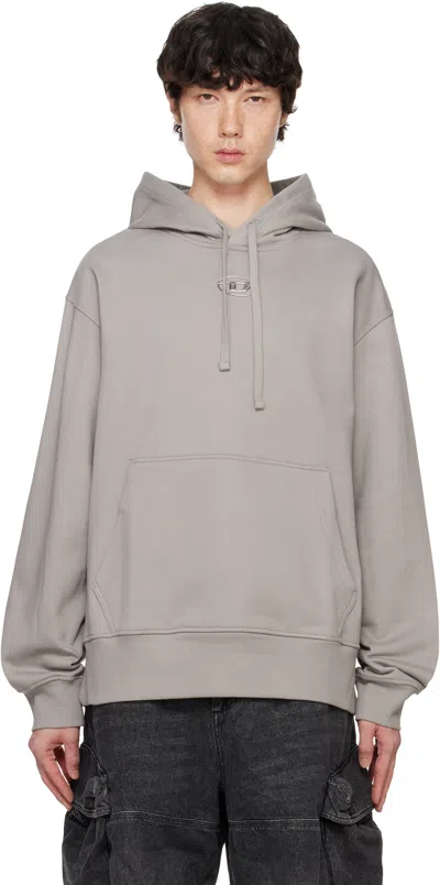 DIESEL GRAY S-MACS-HOOD-OD HOODIE