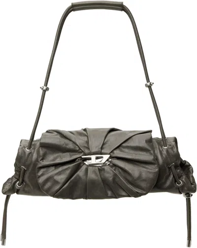 Diesel Gray Scrunch-d Shoulder S Bag In T8080