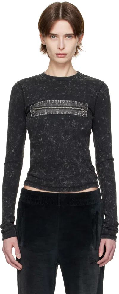 Diesel Gray T-ercole T-shirt In 900