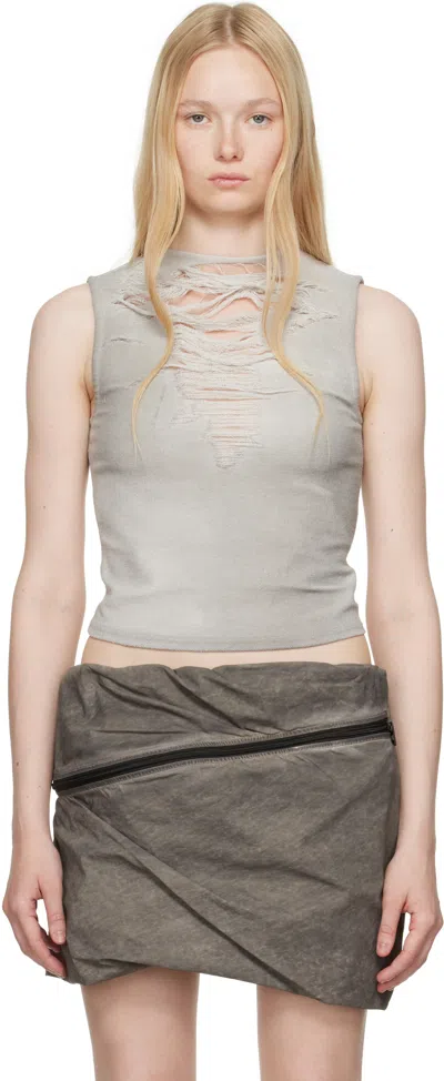 Diesel Gray T-yasmina Tank Top In 97c