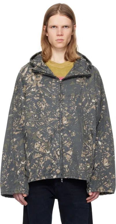 DIESEL GREEN & BEIGE J-LINT JACKET