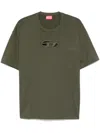 Diesel Green Cut-out Logo T-shirt