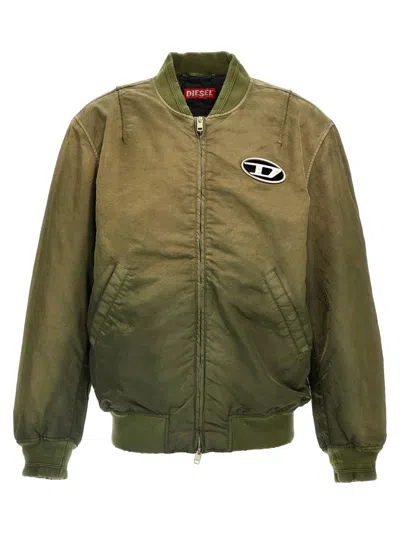 DIESEL GREEN J-KEPES BOMBER JACKET