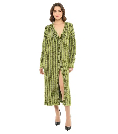 Diesel Green Knitted V Neck Cardigan