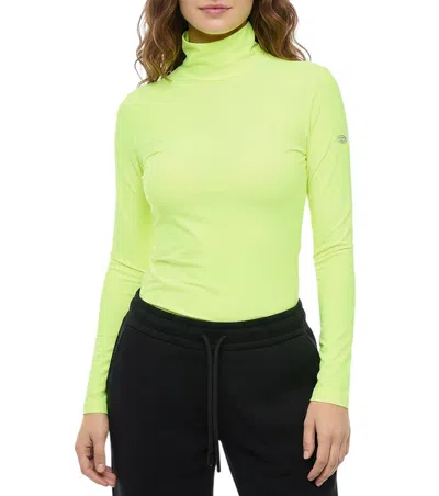 Diesel Green Solid Turtle Neck Top