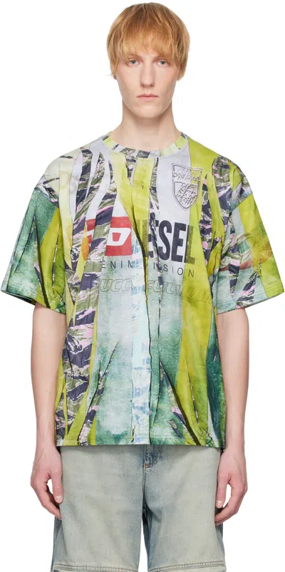 DIESEL GREEN T-BOXT-R13 T-SHIRT