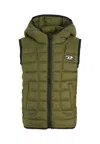 Diesel Green Vest For Boy With Logo In Green