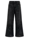 Diesel Vintage Inspired D-sire Denim Trousers In Gray