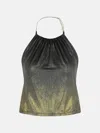 Diesel Grey Acetate Blend Top In Gold
