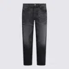 Diesel Grey Cotton Denim Jeans