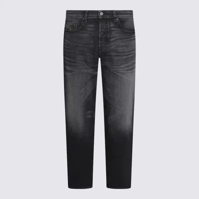 DIESEL GREY COTTON DENIM JEANS