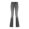 Diesel Five-pocket Design Flared Jeans In Gray