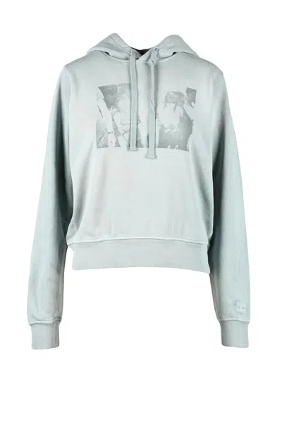 Diesel Grey Cotton Knit In White