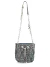 Diesel Grey Cotton Shoulder Bag In Gray