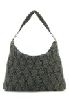 Diesel Denim Shopping Bag In Green
