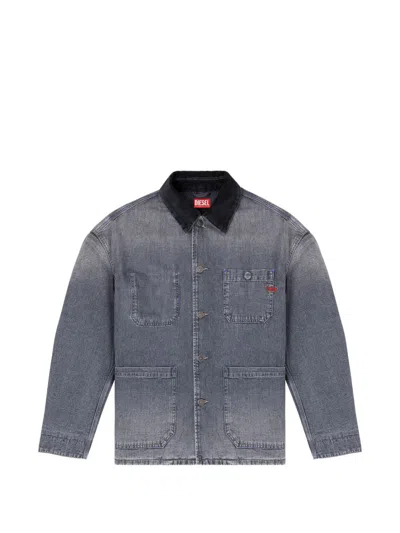 DIESEL DIESEL GREY COTTON SWEATER