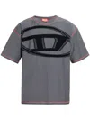 Diesel T-doxt Logo Print T-shirt In Grey