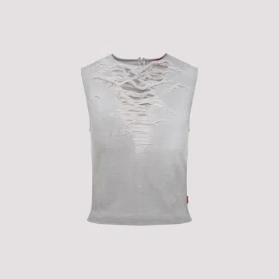 Diesel Grey Distressed Front Top