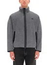 Diesel Mens S-baty Zipped Stretch Cotton-jersey Sweatshirt 02a In Grey