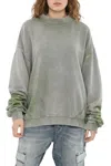 Diesel Crew-neck Oversized Sweatshirt In Gray