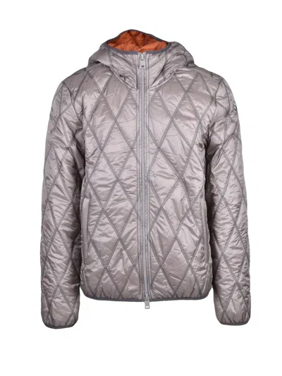 Diesel Grey Nylon Centogrammi Coat In Gray