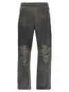 Diesel Grey Stretch Cotton Blend P-percy Joggers In Grey