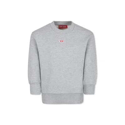 Diesel Kids' S-ginn-d Sweatshirt In Grey