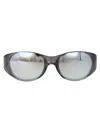 Diesel Grigio Metallizzato Acetate Sunglasses In Gray