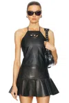 Diesel Halter Neck Tank Top In Black